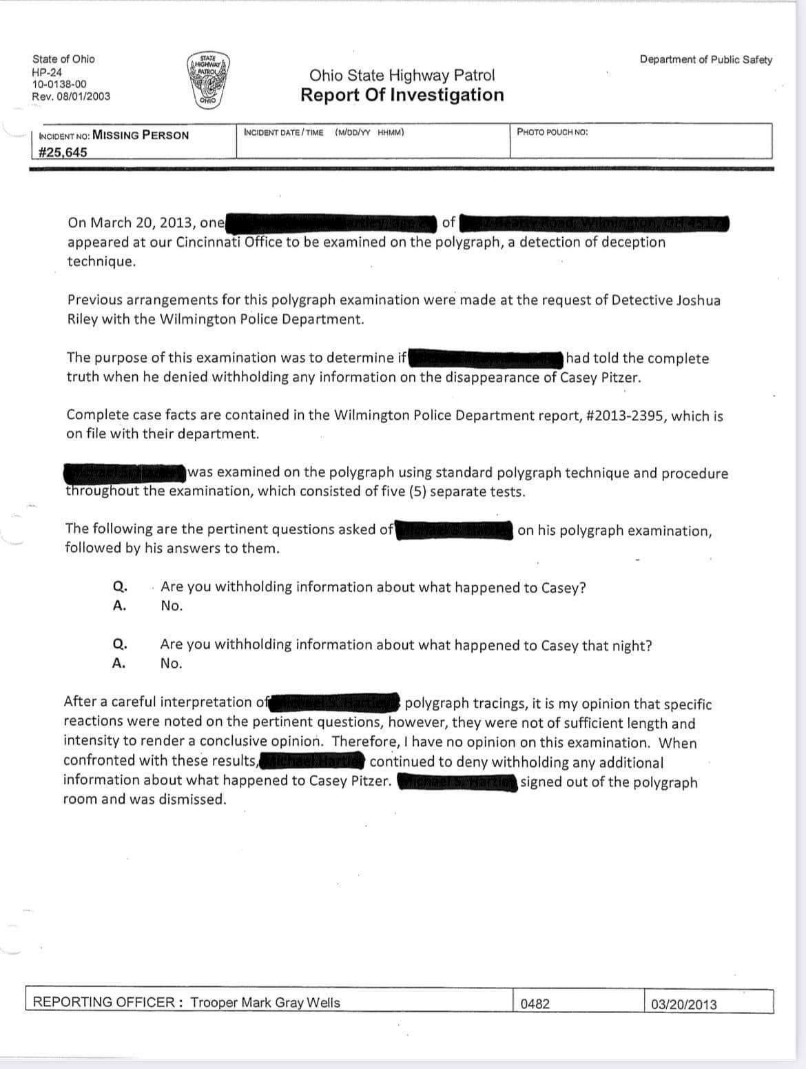Polygraph Test Results — Document 2